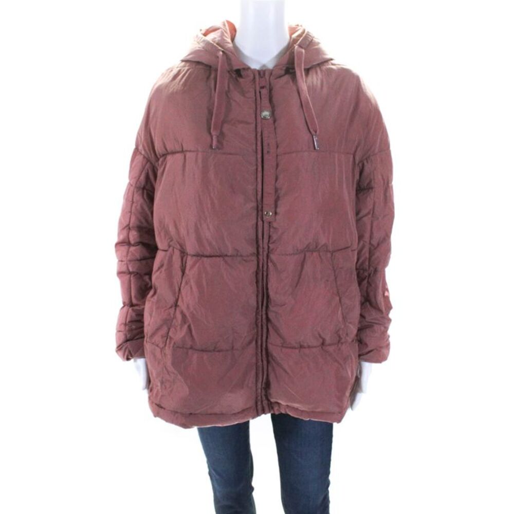 OOF Womens Pink Quilted Puffer Pink Size 40 13864423